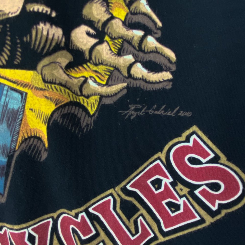 CALIFORNIA SPITFIRE MOTORCYCLES Skull Graphic Black Short Sleeve Tee Size L - Picture 9 of 16